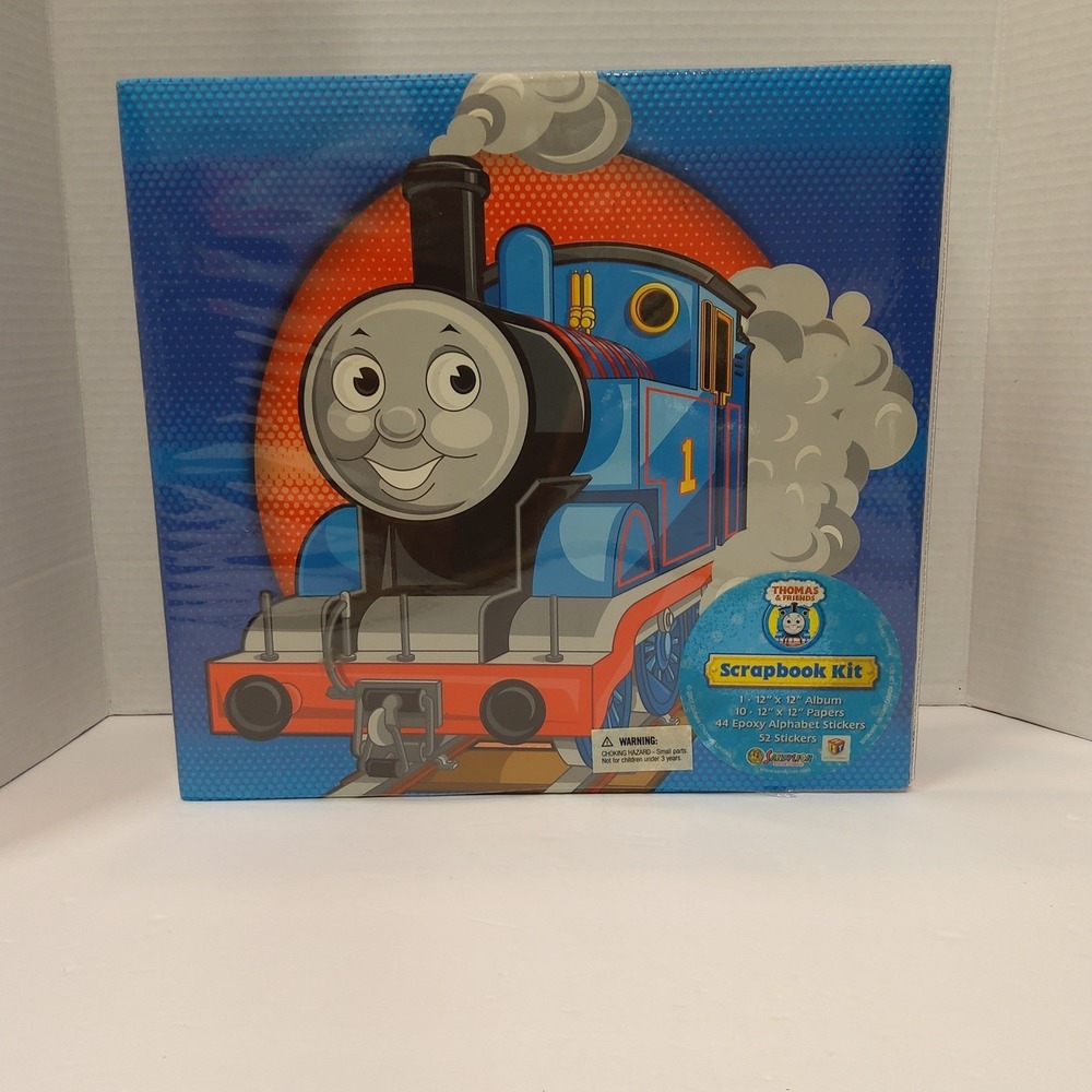 Vintage 2007 Thomas the Tank Engine Scrapbook Kit with Pages and Stickers